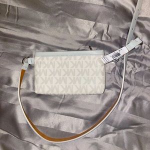 Michael Kors Signature Logo Grey Belt Bag